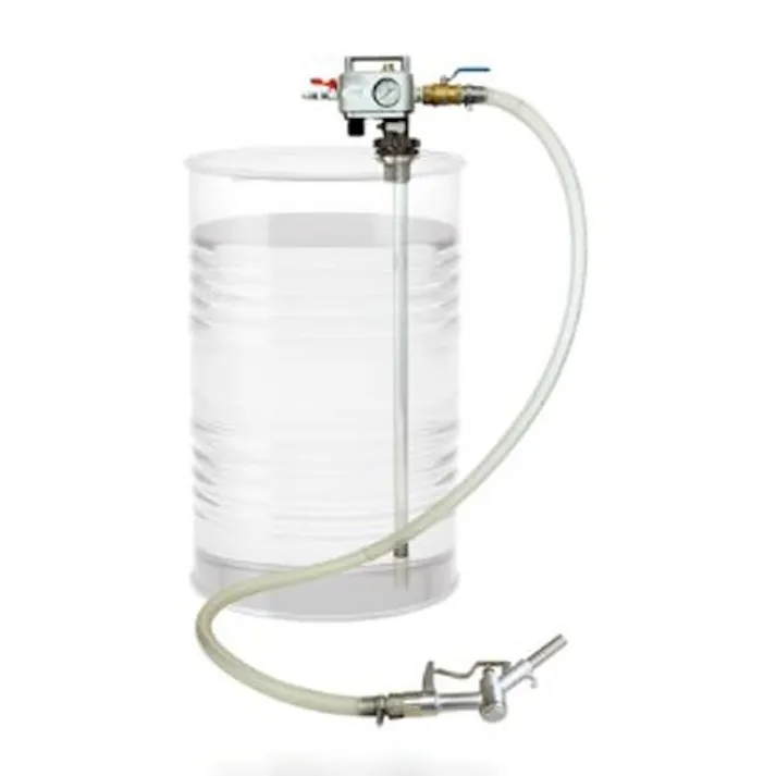 ドラム缶オイルポンプ(エアー式/PVCホース) EA990YA-3 4550061962565 (CDC)【別送品】