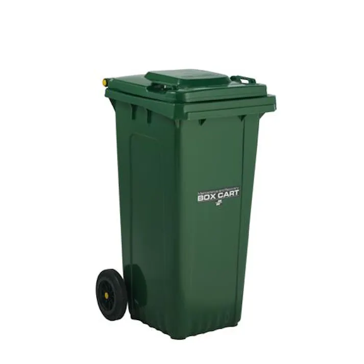 120L ダストボックス(キャスター付・緑) EA995A-109 4518340150904 (CDC)【別送品】