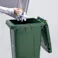 240L ダストボックス(キャスター付・緑) EA995A-110 4518340150959 (CDC)【別送品】