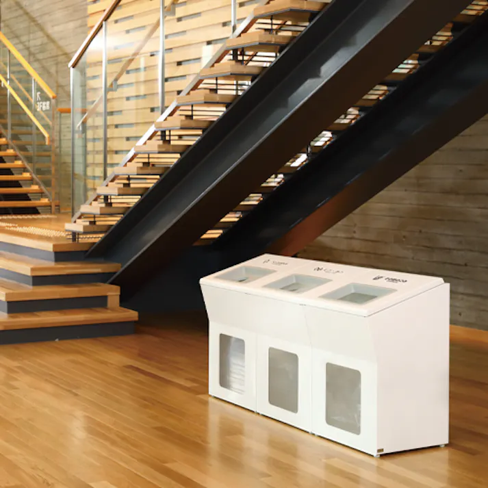 100L ダストボックス(スチール製) EA995A-165 4518340217553 (CDC)【別送品】