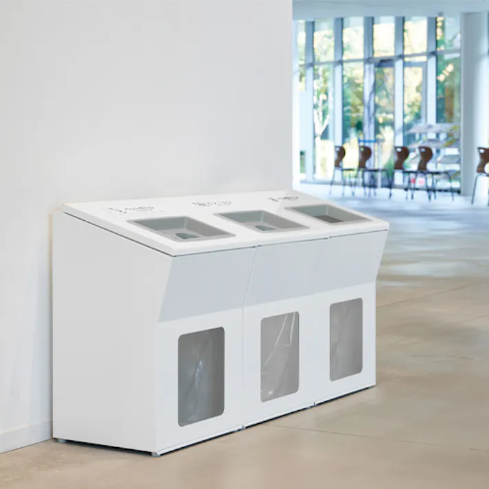 100L ダストボックス(スチール製) EA995A-165 4518340217553 (CDC)【別送品】