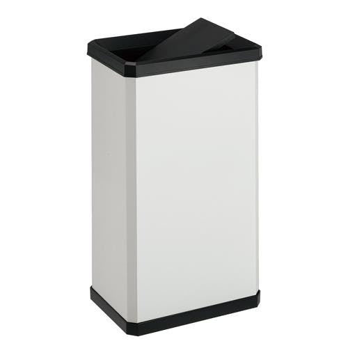 テラモト ダストボックス(スイング蓋付/オフホワイト) 23.0L EA995A-502 4518340190122【別送品】