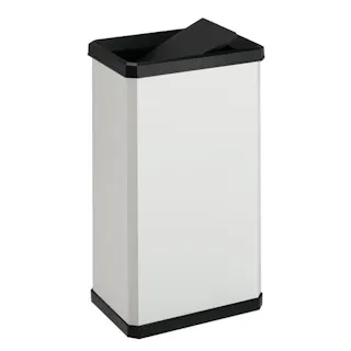 テラモト ダストボックス(スイング蓋付/オフホワイト) 23.0L EA995A-502 4518340190122【別送品】