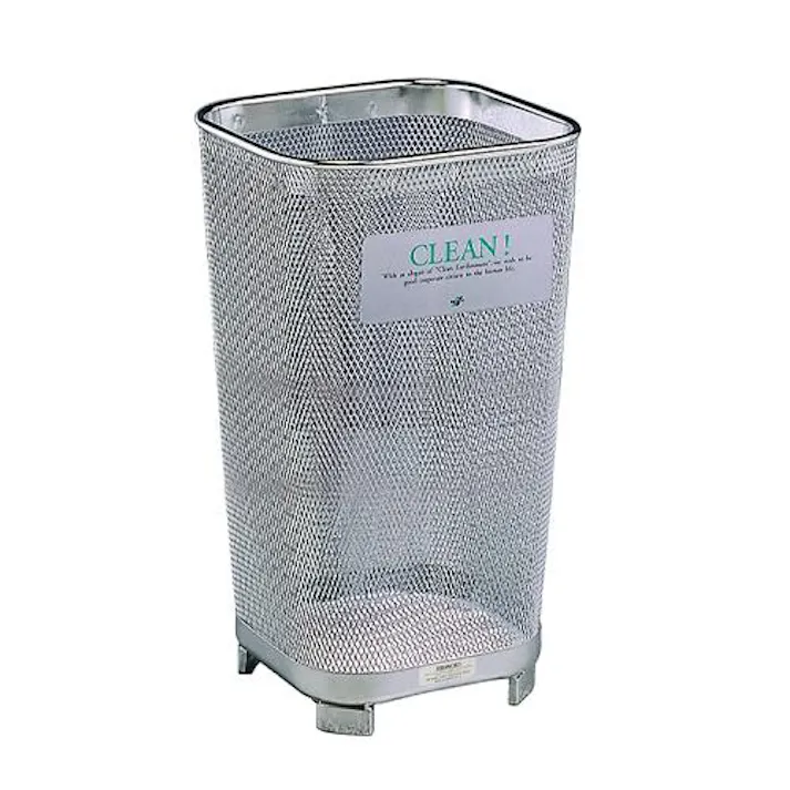 350×275×565mm/ 47L ごみかご(ステンレス製) EA995AA-362 4518340190078 (CDC)【別送品】