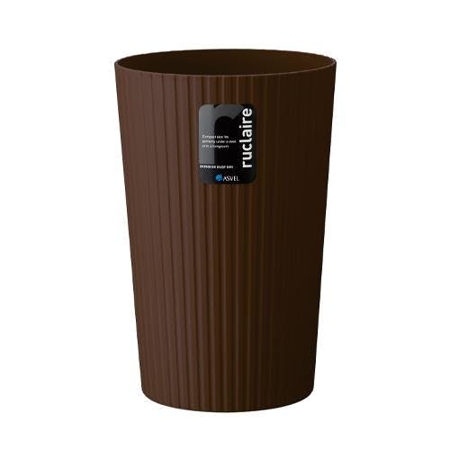 アスベル(ASVEL) ダストボックス(丸型/茶/6個) φ195x280mm/6L EA995AA-602 4518340063969【別送品】