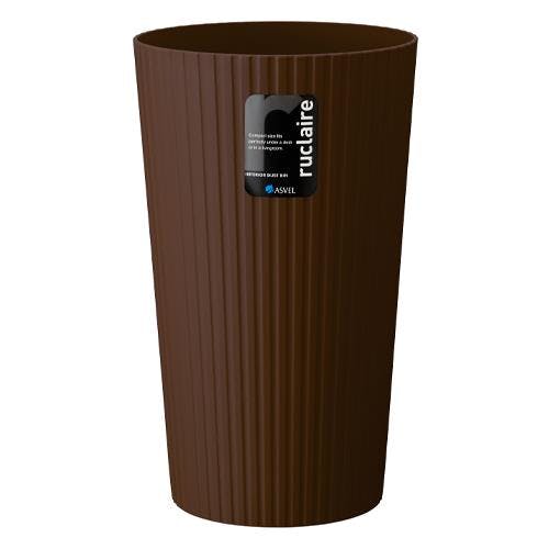 アスベル(ASVEL) ダストボックス(丸型/茶/5個) φ240x400mm/13L EA995AA-606 4518340064584【別送品】