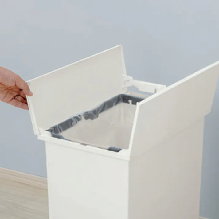 テラモト ダストボックス(ペダル開閉式/ホワイト) 20L EA995AA-721 4518340094543【別送品】