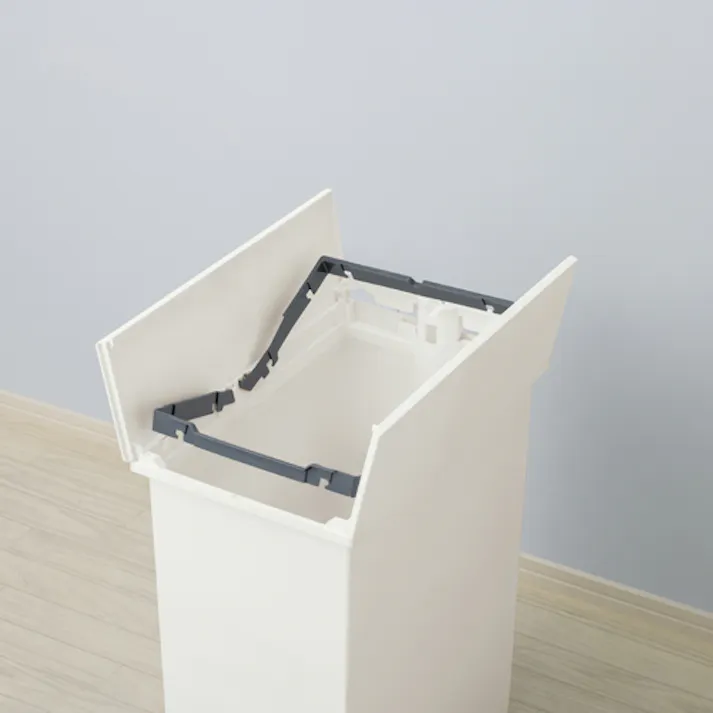 テラモト ダストボックス(ペダル開閉式/ホワイト) 20L EA995AA-721 4518340094543【別送品】