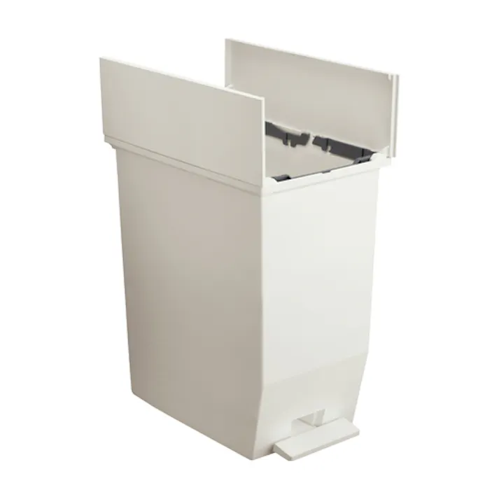 テラモト ダストボックス(ペダル開閉式/ホワイト) 45L EA995AA-722 4518340095472【別送品】