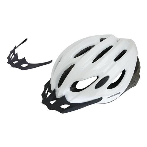 キャプテンスタッグ 自転車用ヘルメット(ホワイト) [56-60cm] EA998AJ-34 4518340394582【別送品】
