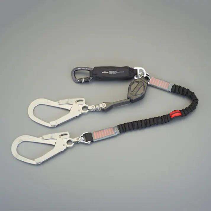 藤井電工 ツインランヤード(ハーネス・胴ベルト兼用/コンビ) 1650mm EA998FH-12 4518340378322【別送品】