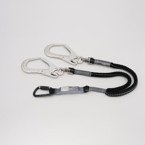 墜落制止用器具用ツインランヤード(伸縮式) EA998PE-12A 4518340361881【別送品】