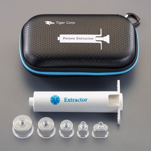 ポイズンエキストラクター 57×115mm スズメバチ 蚊 ブヨ 刺され 応急処置 毒 吸引(ケース付) EA941C-106(CDC)【別送品】