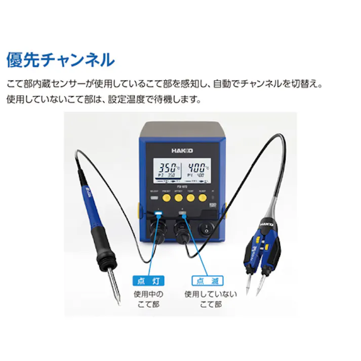 半田ごて(コントローラー付) AC100V/200W EA304AG-110【別送品】