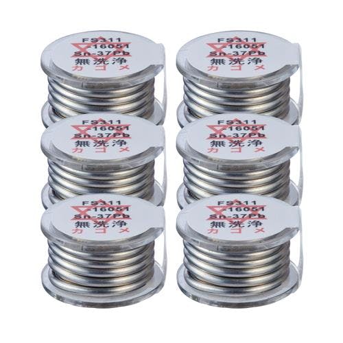 鉛入りはんだ(6個) φ1.6mm/50cm EA310D-252【別送品】