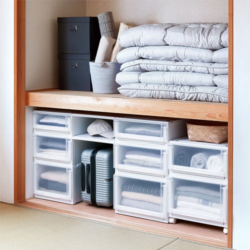 引出し式収納ケース(2個) 390×740×180mm EA506MA-11A【別送品