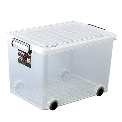 バックル収納ケース(キャスター付/7個) 390×550×350mm EA506MB-21BA【別送品】