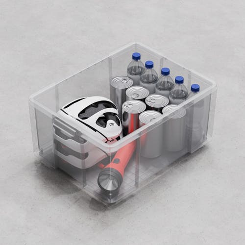 収納ケース(クリア/フタ無) 430×650×230mm/50L EA506MH-12【別送品