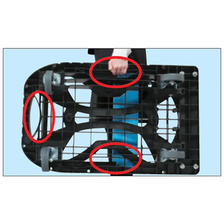 運搬車(軽量/静音) 490×780mm/200Kg EA520BS-21【別送品】