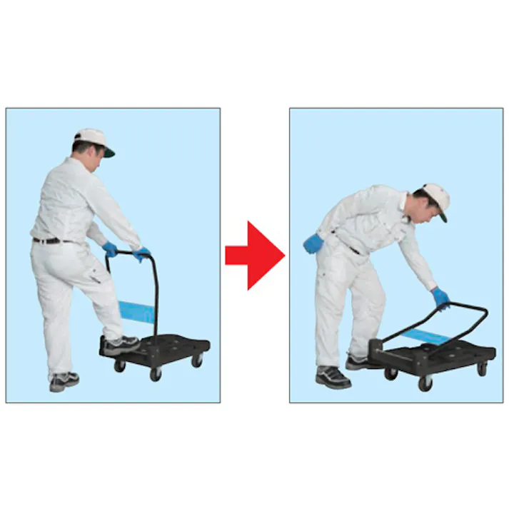 運搬車(軽量/静音) 490×780mm/200Kg EA520BS-21【別送品】