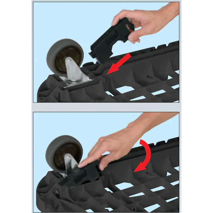 運搬車(軽量/静音) 490×780mm/200Kg EA520BS-21【別送品】