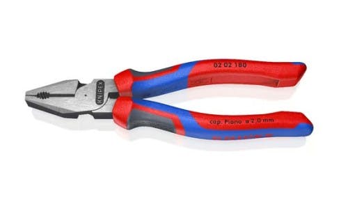 電工ペンチ(グリップ付・偏芯型) 180mm EA534KB-180A【別送品】