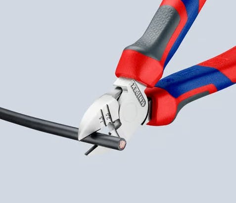 穴付ニッパー(グリップ付) 160mm EA536KB-161A【別送品】 | 作業工具