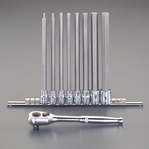 HEXビットソケット 1/2”DR/4-19mm/250mm EA617GT-104B【別送品】