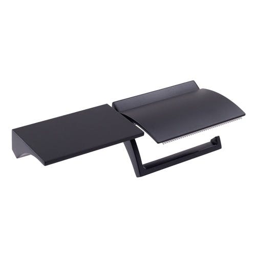 ワンハンド/トイレットペーパーホルダー(棚付/マットブラック) EA638LD-48【別送品】