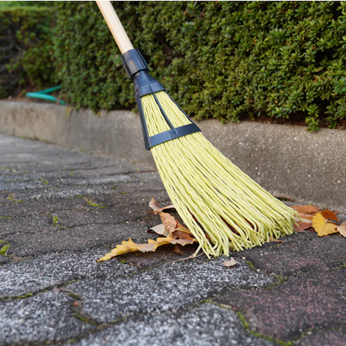 ほうき熊手(プラスチック製/8本) 240×1470mm EA650RE-5【別送品】