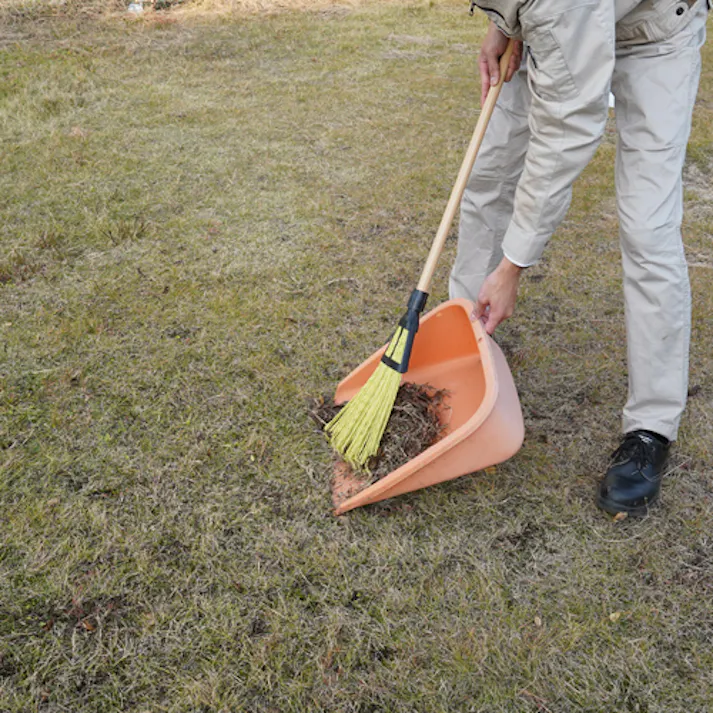 ほうき熊手(プラスチック製) 240×1470mm EA650RE-5S【別送品】