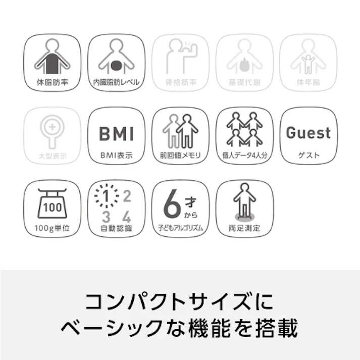 体重・体組成計 285×210×28mm EA715AH-20BC【別送品】