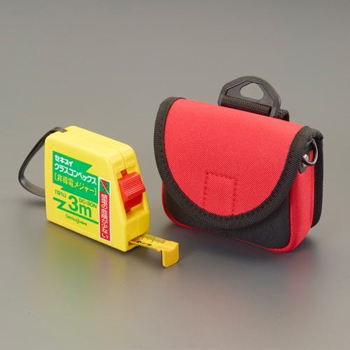グラスファイバー絶縁メジャー(腰袋付) 19mm×3m EA720AC-13A【別送品】