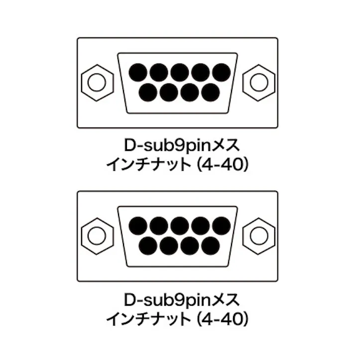 ジェンダーチェンジャー(D-sub9pinメス) EA759GY-101【別送品】