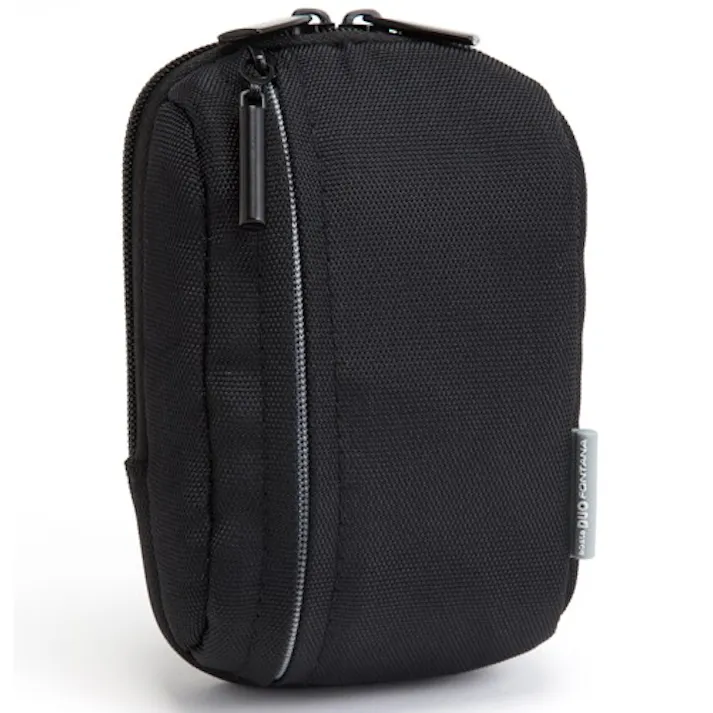 カメラポーチ(ブラック/グレー) 70×38×110mm EA759ZA-127B【別送品】