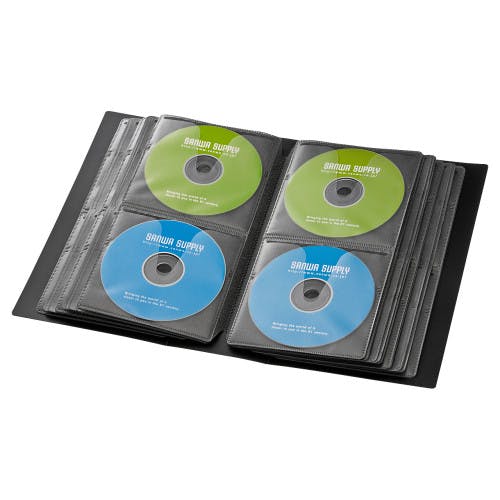 CD/DVDケース(104枚) 157×102×180mm EA762EE-144【別送品】 | CD・DVD