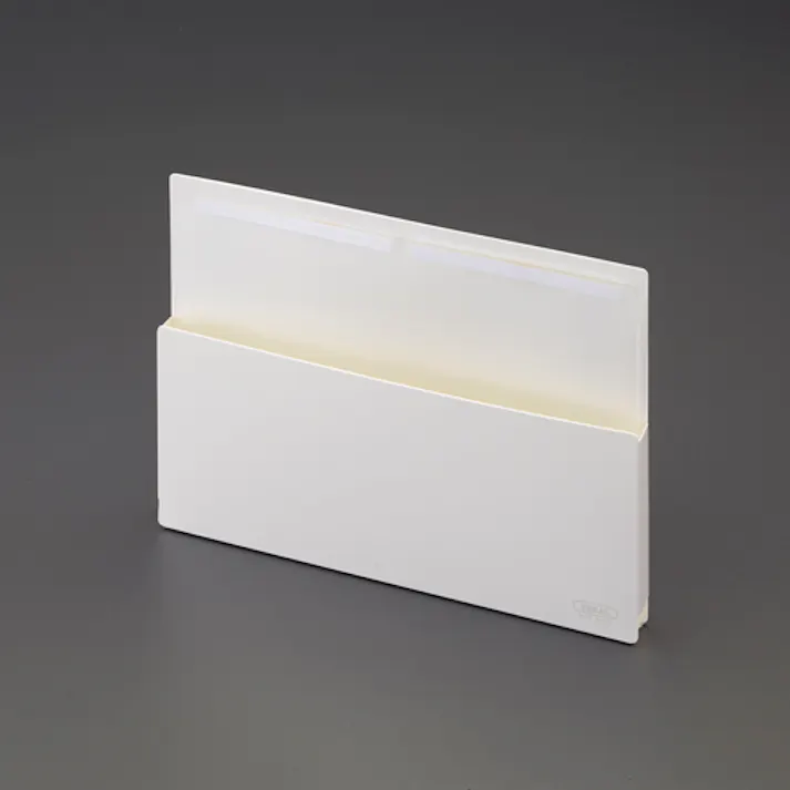 収納ボックス(マグネット付/ホワイト) 332×24×245mm EA762FG-391【別送品】