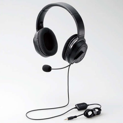 4極ミニプラグヘッドセット(オーバーヘッドタイプ/両耳) EA763BC-112A【別送品】