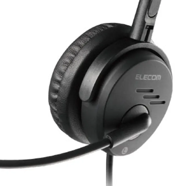 4極ミニプラグヘッドセット(オーバーヘッドタイプ/片耳) EA763BC-113A【別送品】