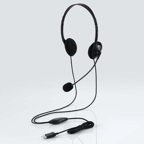 USBヘッドセット(オーバーヘッドタイプ/両耳) 1.8m EA763BC-114A【別送品】