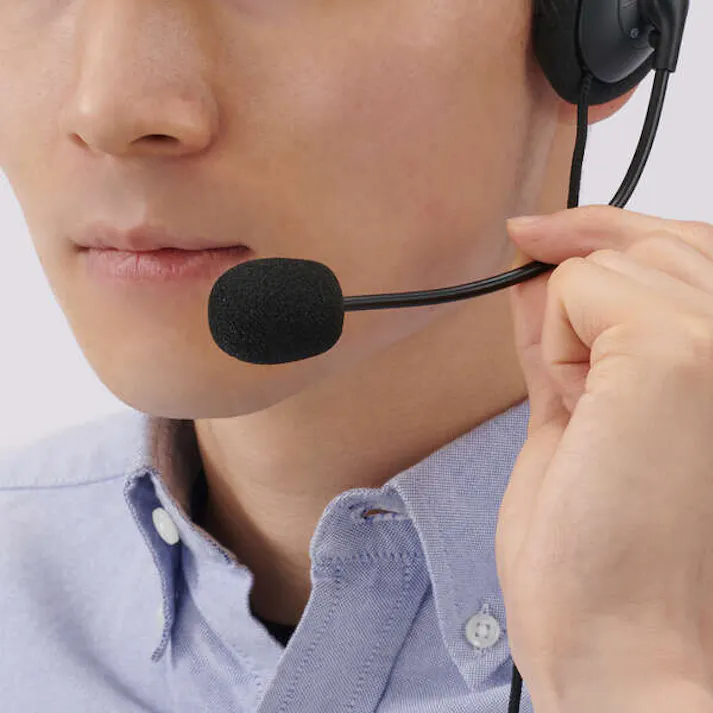 USBヘッドセット(オーバーヘッドタイプ/片耳) 1.8m EA763BC-115A【別送品】