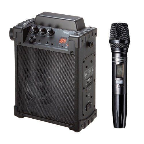 ワイヤレスマイク付き拡声器スピーカー(充電式) EA763CJ-5【別送品】