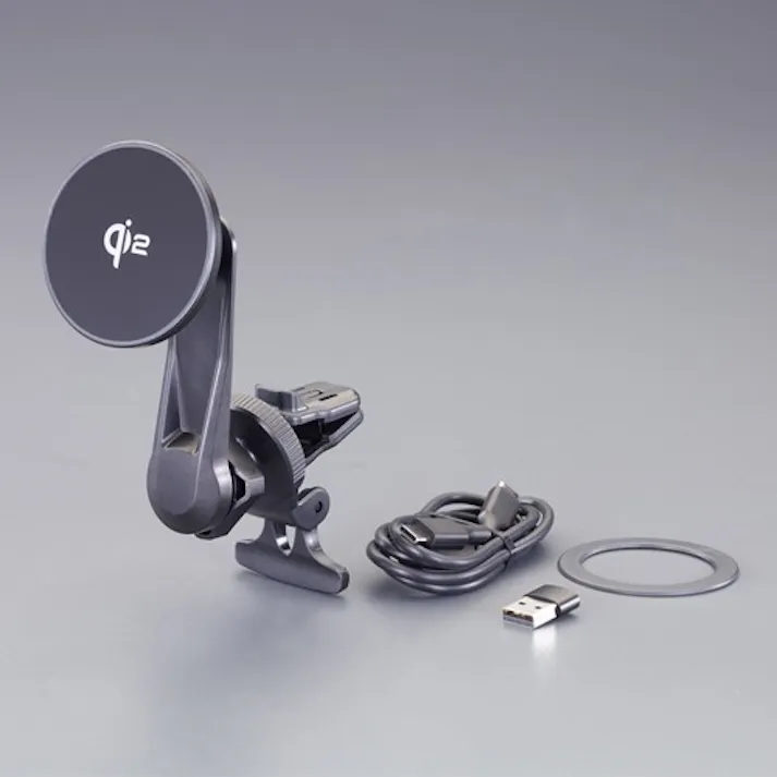 スマホ用マグネットホルダー(ワイヤレス充電Qi2対応) EA764A-139【別送品】