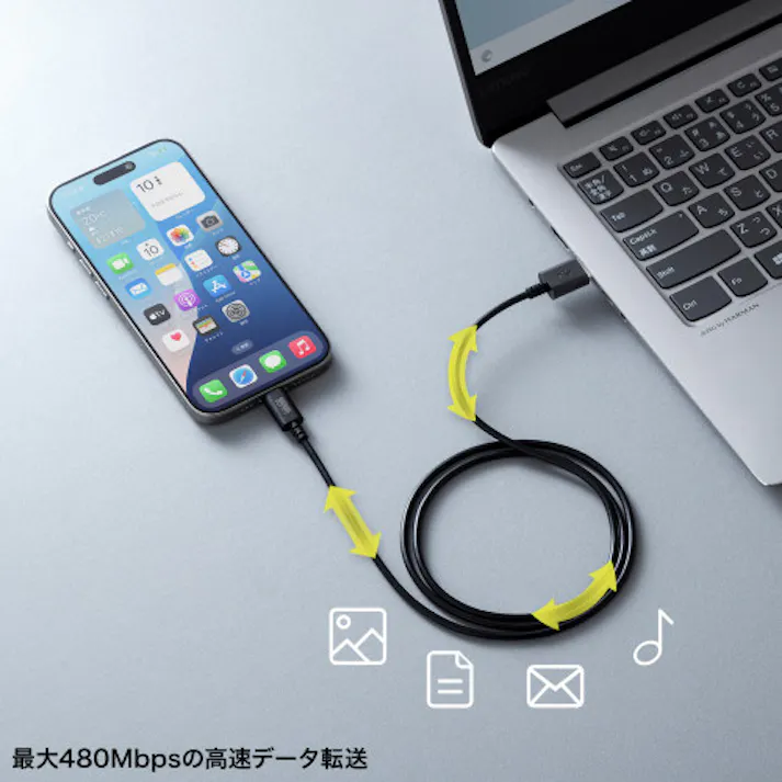 USBケーブル(C-A/2.0対応) 1.0m EA764AC-64A【別送品】