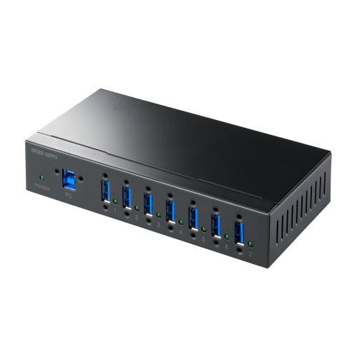 USB 5Gbpsハブ(ロック付) [7ポート] EA764AD-252【別送品】