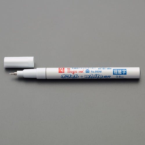 マジックインキ(10本) 白/極細 EA765MJ-240B【別送品】