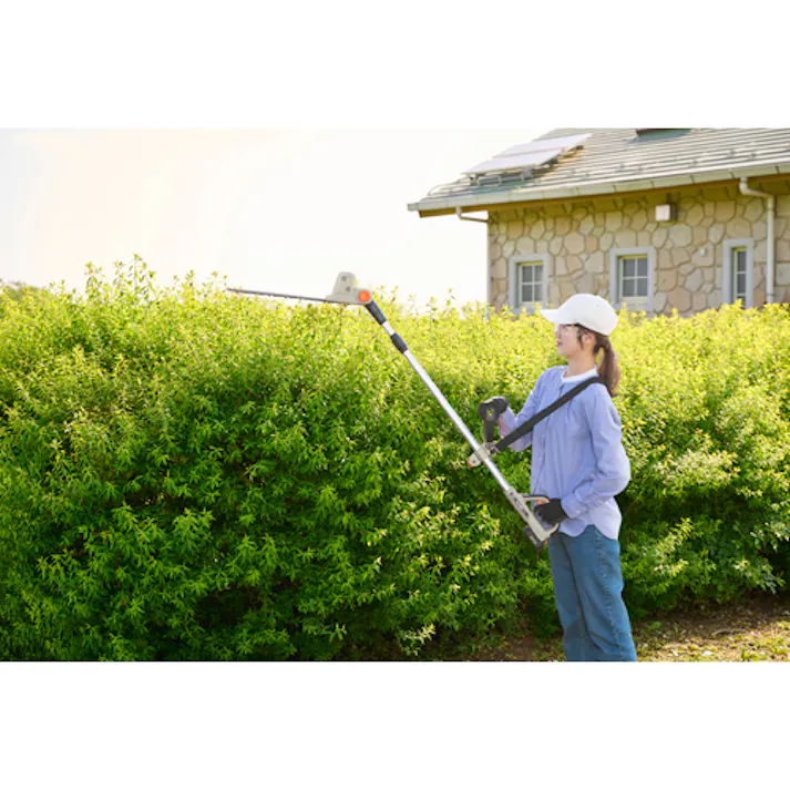 長柄伸縮式ヘッジトリマー(充電式) DC10.8V/300mm EA898RG-1A【別送品】