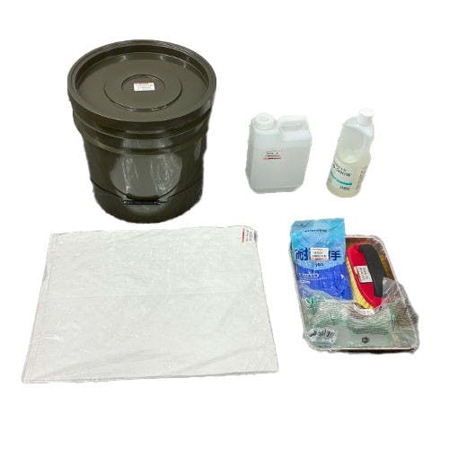 緊急油吸着・洗浄キット(携帯用) EA929DH-83【別送品】