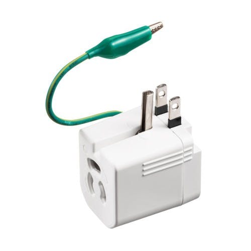 プラグ変換アダプタ(温度電流ヒューズ内蔵) AC125V/15A EA940BA-49