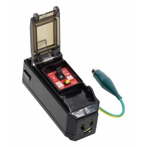 過負荷・漏電保護コンセントアダプター AC100V/15A EA940ME-22【別送品】